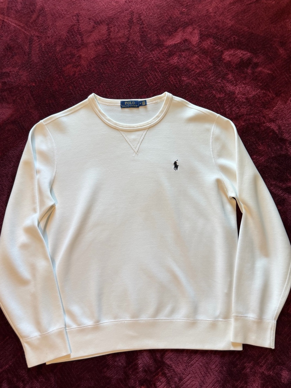 Ralph Lauren White Crewneck Sweatshirt
